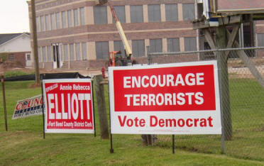 Nasty campaign signs