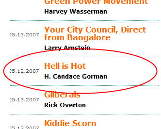 Headline: Hell is Hot