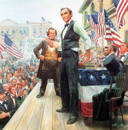 The Lincoln-Douglas Debates: Mort Kunstler
